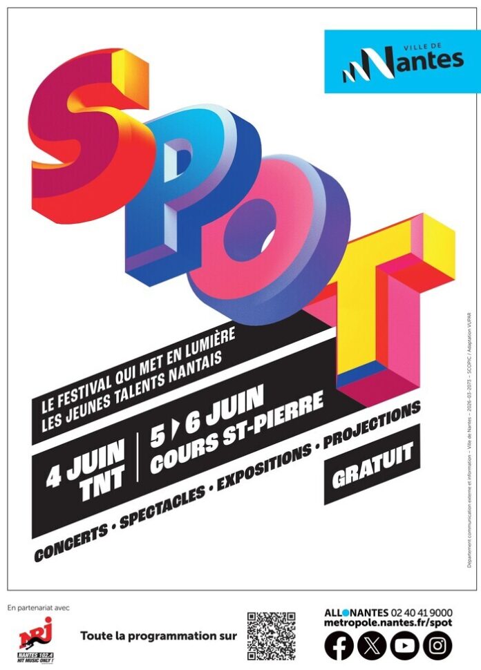 SPOT 2026 au Cours Saint-Pierre à Nantes : ateliers, projections, danse et concerts SPOT 2026 Nantes