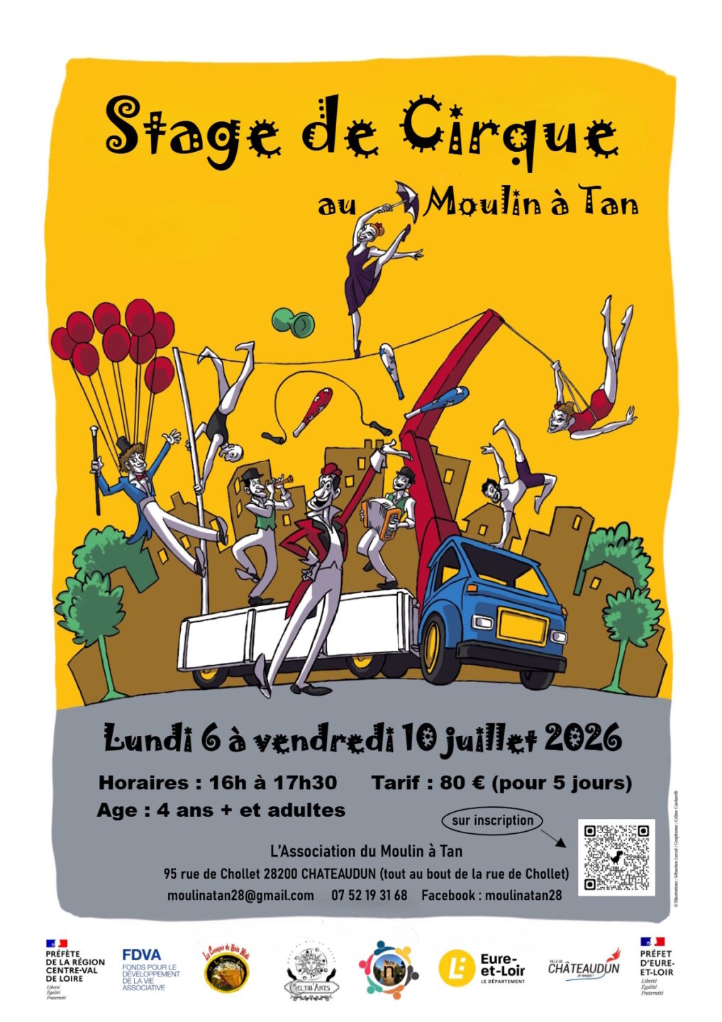Stage de Cirque Châteaudun