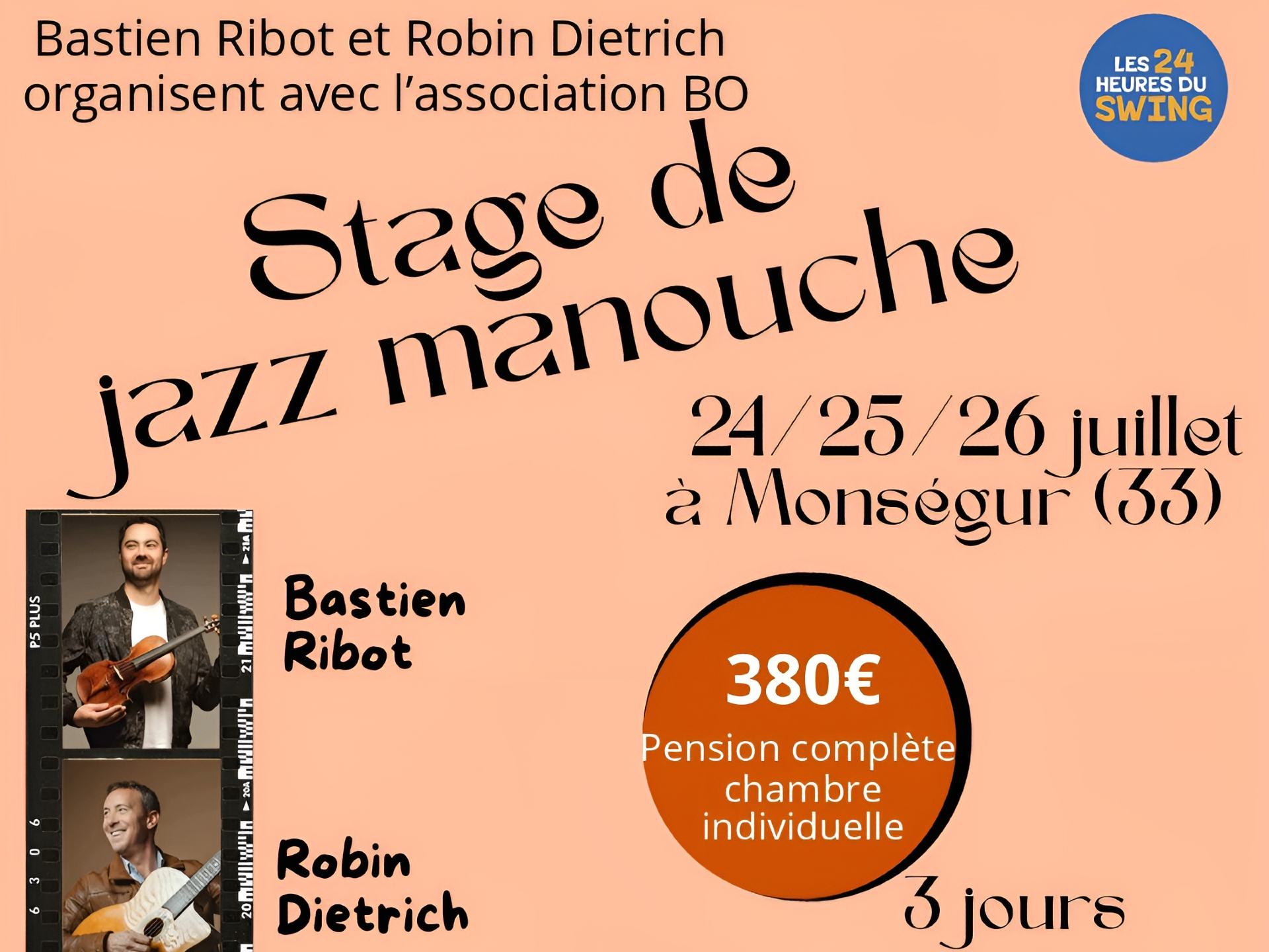 Stage de jazz manouche Collège Eléonore de Provence Monségur 2026-07-24