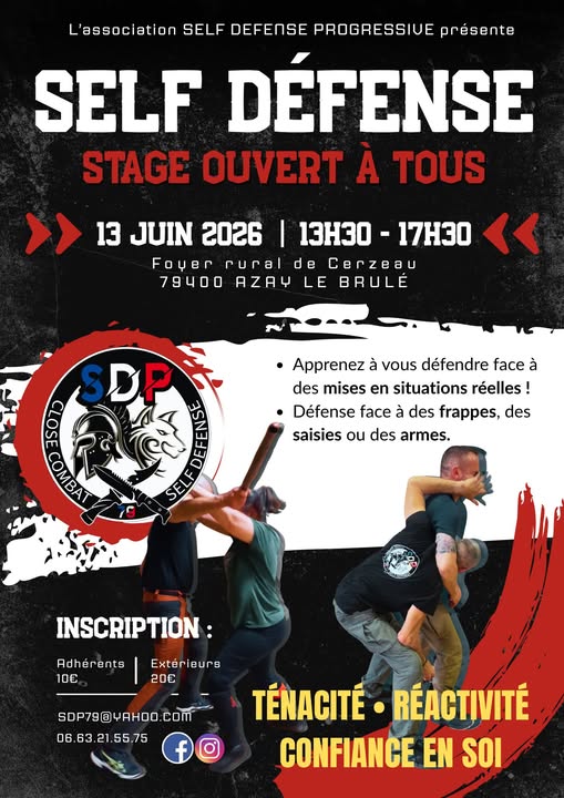 Stage de SELF DÉFENSE Azay-le-Brûlé