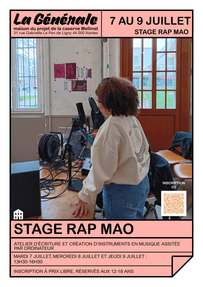 STAGE Fabrik ton rap – KDX Rap’n’son Caserne Mellinet/La Générale Nantes