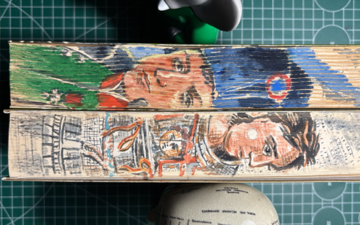 STAGE PEINTURE SUR TRANCHES DE LIVRES Ateliers BOTZARIS Paris