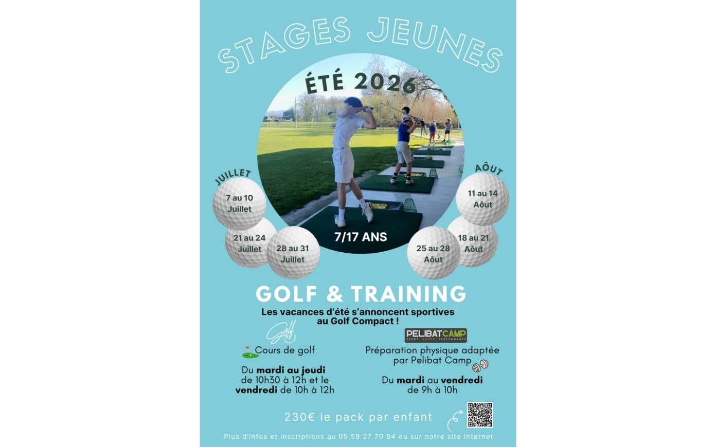 Stages jeunes golf et training 1a Rue du Parc Idron