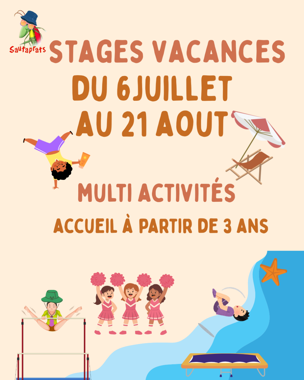 Stages vacances multi activité Salle Spécialisée Los Sautaprats Nay