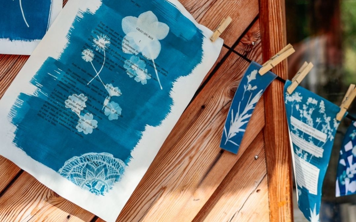 Stand Cyanotype Le Plant B, La Ressourcerie des jardiniers Paris