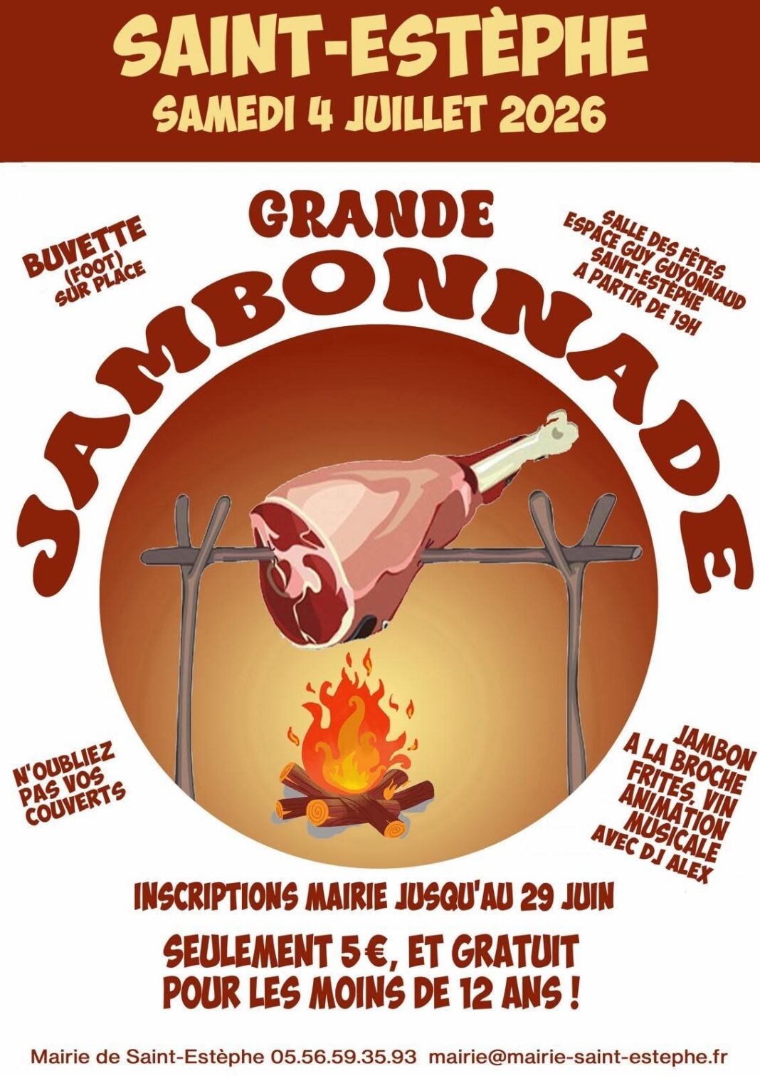 Super jambonnade à Saint-Estèphe Salle des Fêtes Saint-Estèphe