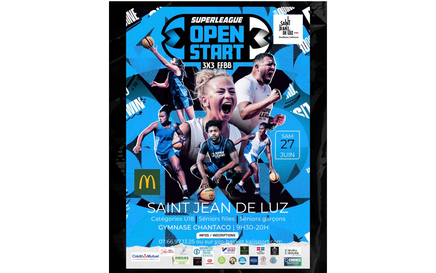 Superleague Open start: Saint-Jean-de-Luz Basket 3×3 Gymnase Chantaco Saint-Jean-de-Luz