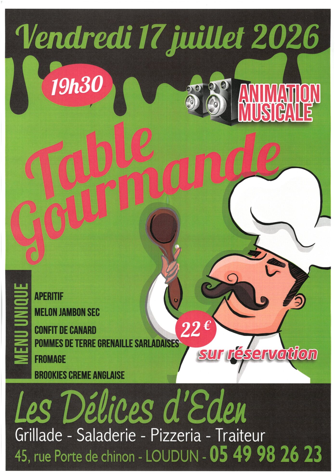 Tablée gourmande  Loudun