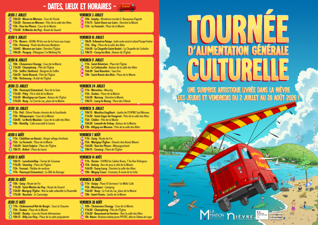 Tournée d&rsquo;alimentation générale culturelle Le Bourg Toury-Lurcy