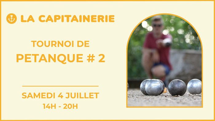 Tournoi de pétanque # 2 – La Capitainerie Prairies St Martin – Capitainerie des P’tits Bateaux Rennes