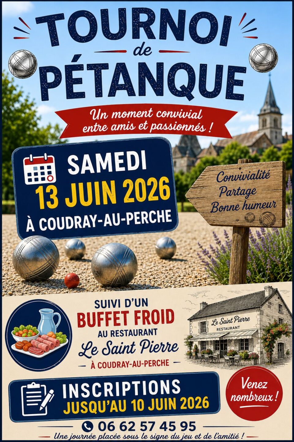 Tournoi de pétanque Coudray-au-Perche