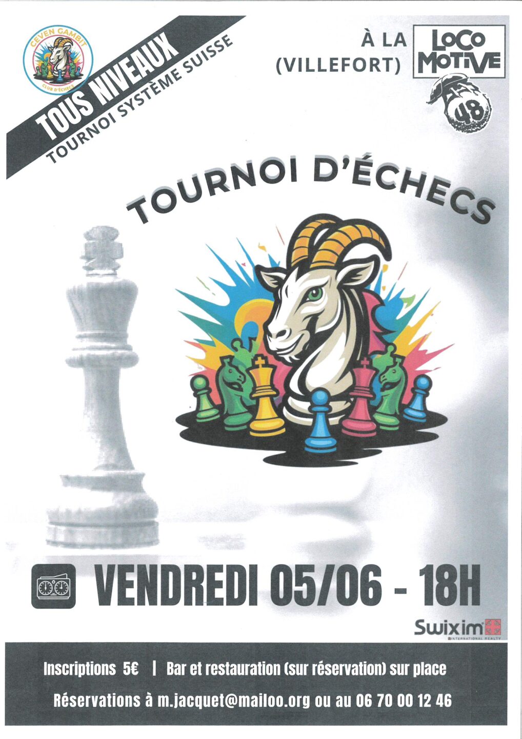 TOURNOI D&rsquo;ECHECS  Villefort