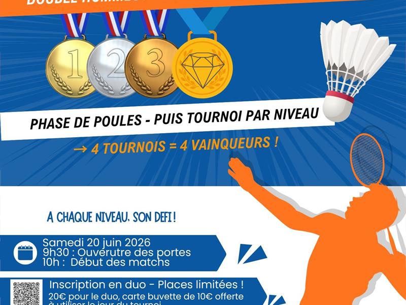 Tournoi double loisir badminton Cattenom