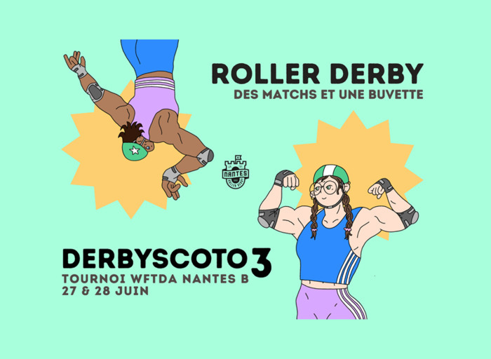 Tournoi Européen de Roller Derby Gymnase Bottière Chénaie Nantes