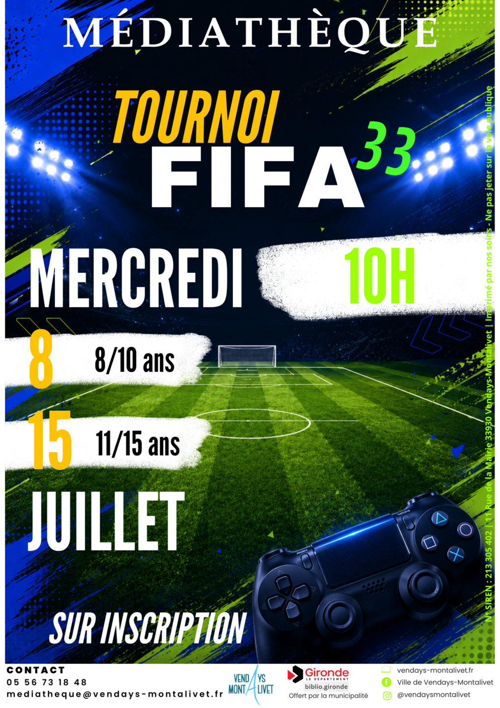 TOURNOI FIFA  Vendays-Montalivet