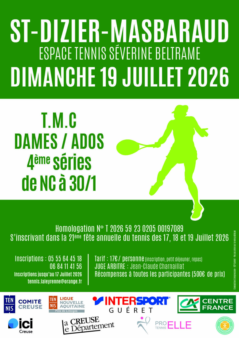Tournoi TMC Dames ados Saint-Dizier-Masbaraud