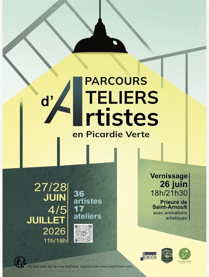Tours et détours en Picardie Verte : Parcours d’Ateliers d’Artistes, Prieuré de Saint- Arnoult 60220, Saint-Arnoult