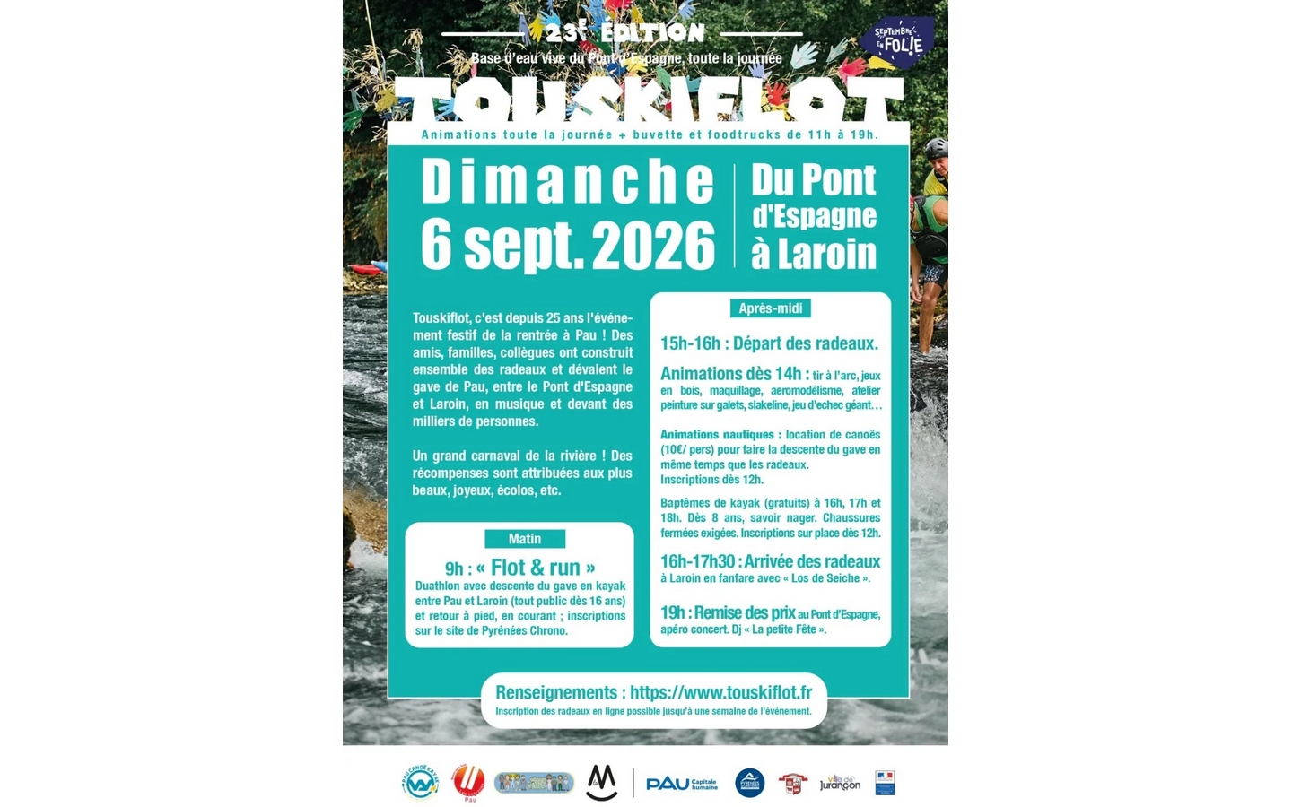 Touskiflot 2026 Pont d'Espagne Jurançon 2026-09-06