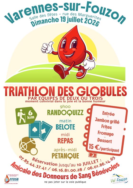 Triathlon des globules  Val-Fouzon