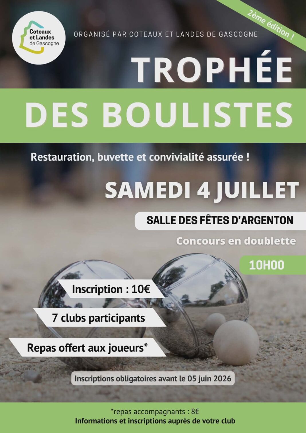 Trophée des boulistes 2° édition  Argenton