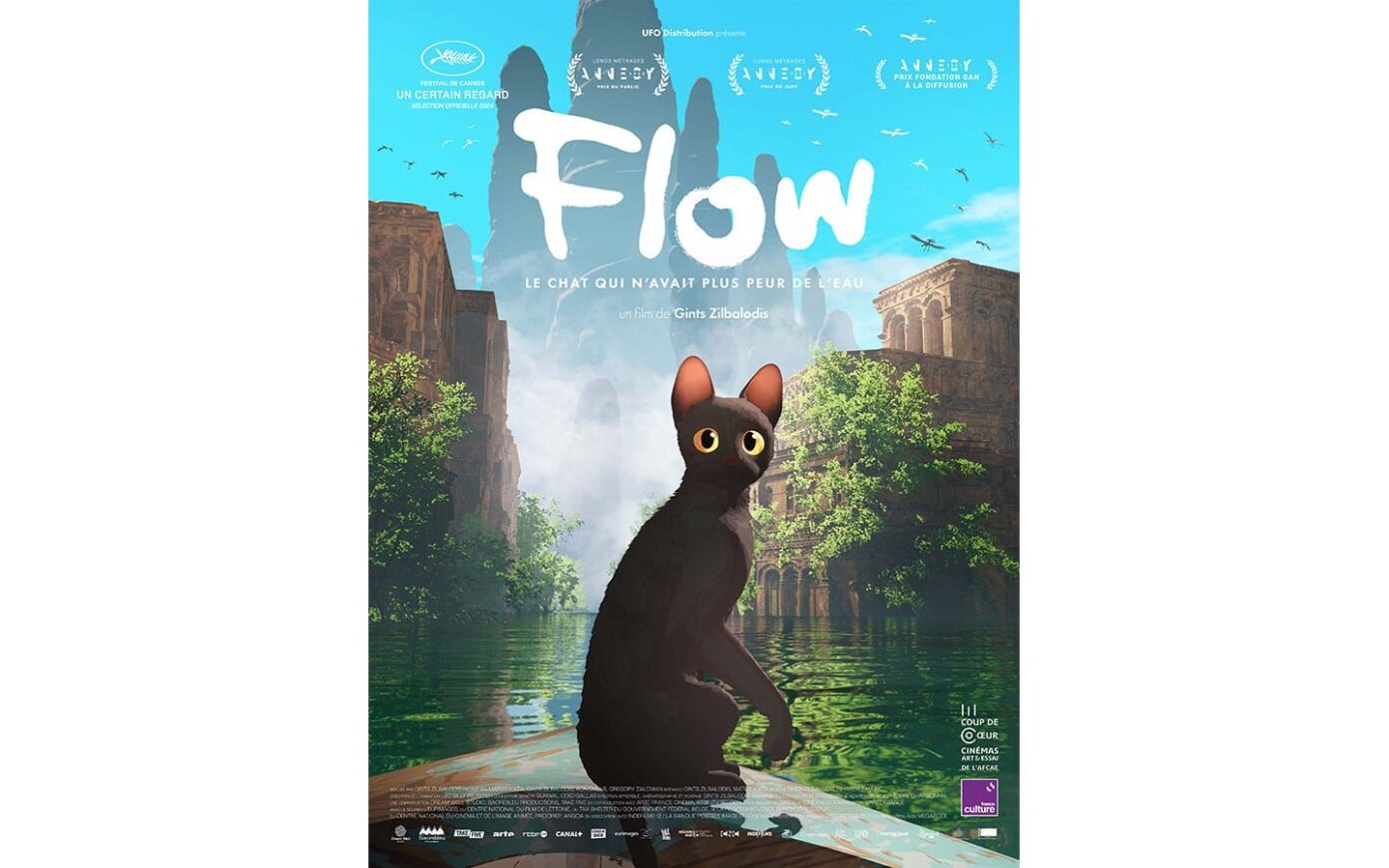Un été au ciné Flow, le chat qui n&rsquo;avait plus peur de l&rsquo;eau Parc Ridgway Pau