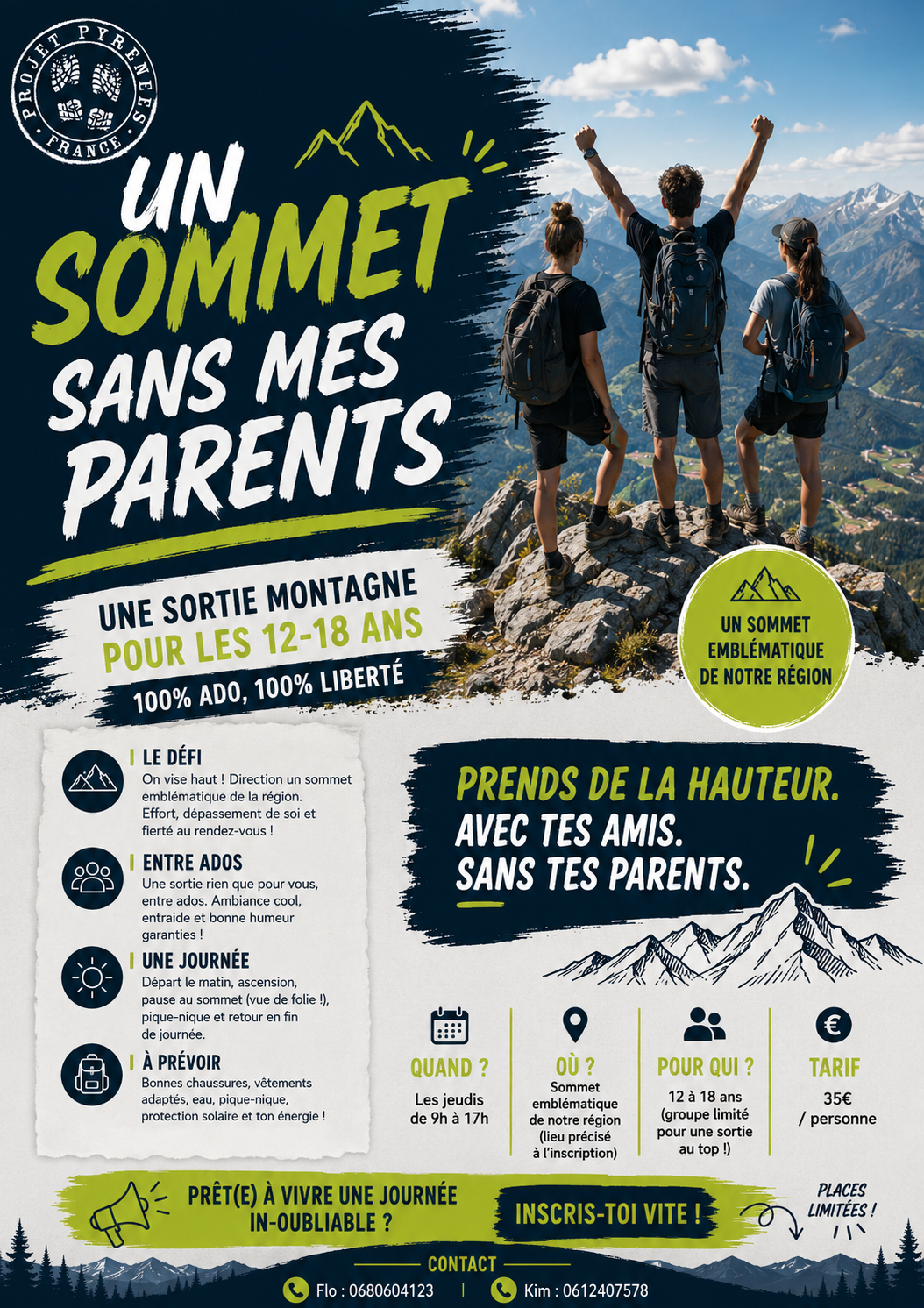 UN SOMMET SANS MES PARENTS  Bolquère