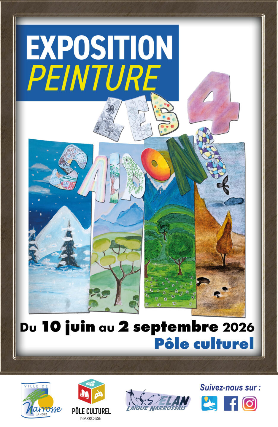 Une année de peinture en exposition Pôle culturel Narrosse