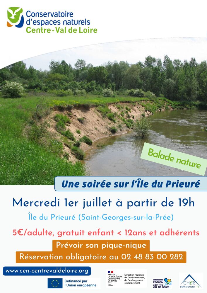 Une soirée sur l&rsquo;Île du Prieuré  Saint-Georges-sur-la-Prée