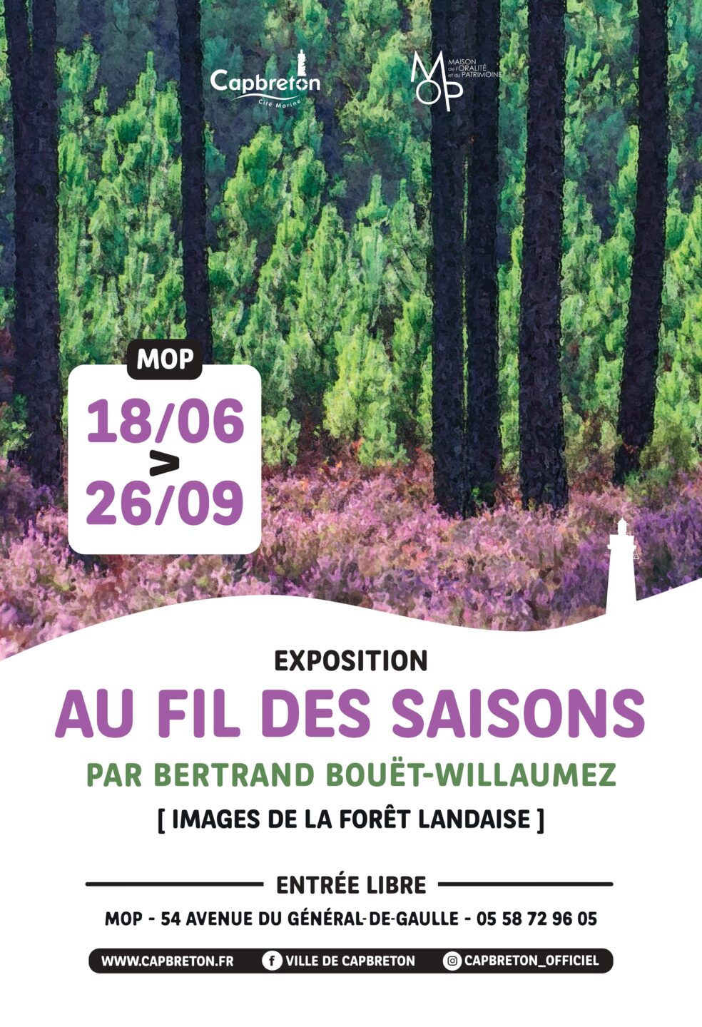 Vernissage exposition Au fil des saisons Maison de l’Oralité et du Patrimoine Capbreton