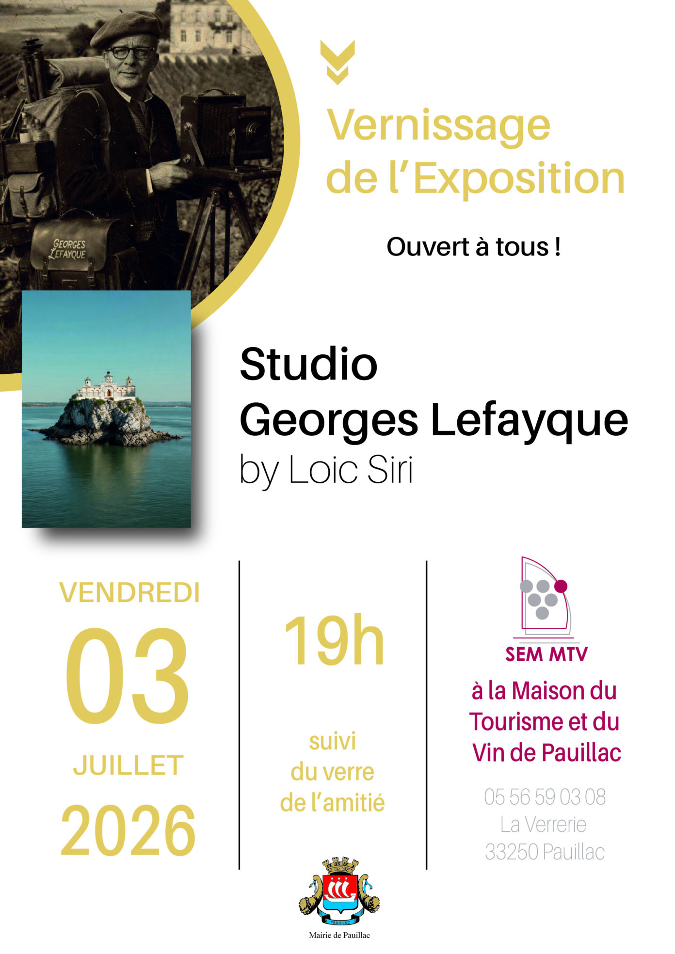 Vernissage Exposition Studio Georges Lefayque by Loic Siri  Pauillac