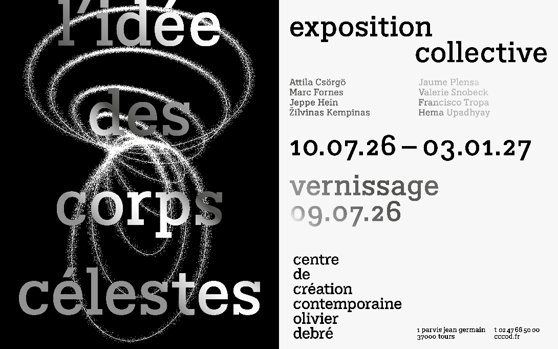 Vernissage · lidée des corps célestes 1 Parvis Jean Germain Tours 2026-07-09