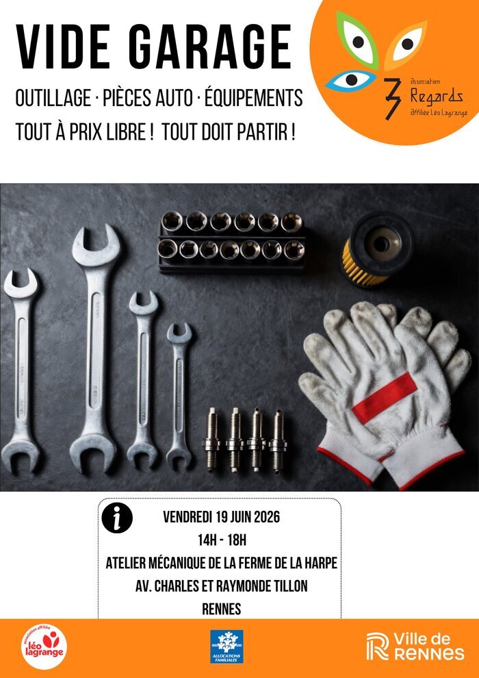 Vide garage La Ferme de la Harpe Rennes