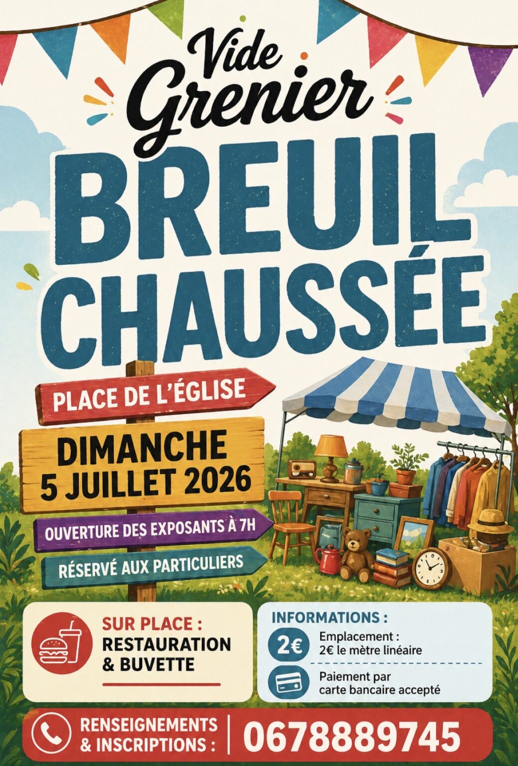 Vide-grenier Place de l&rsquo;église Bressuire