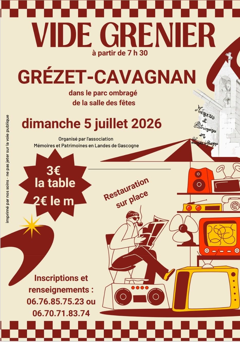 Vide grenier Grézet-Cavagnan