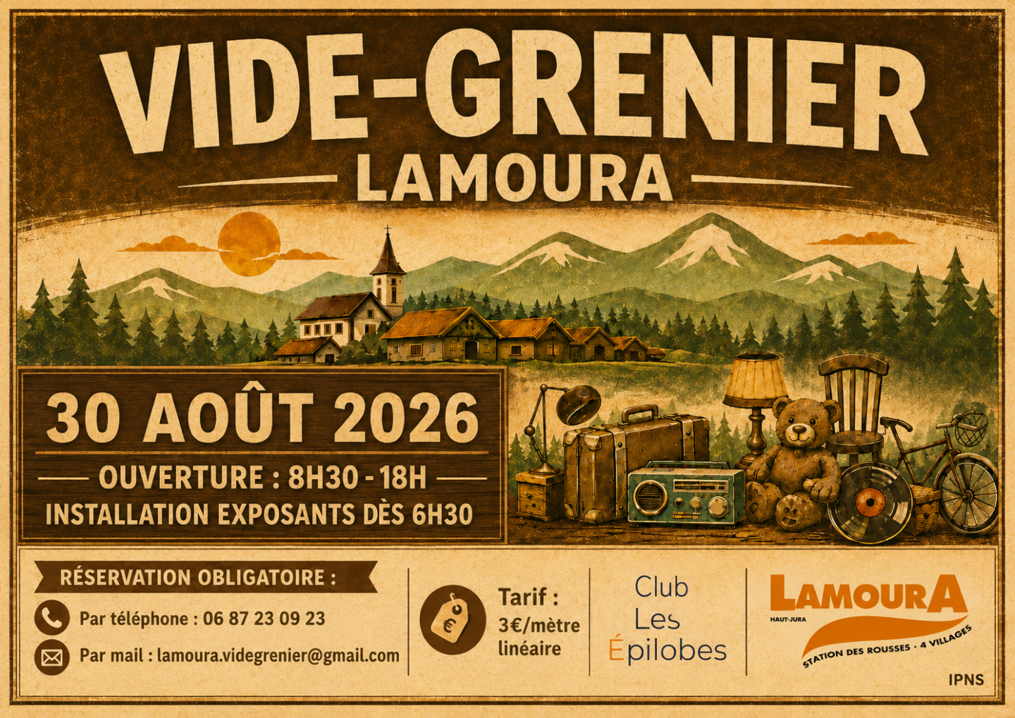 Vide Grenier 173 Route de Longchaumois Lamoura 2026-08-30