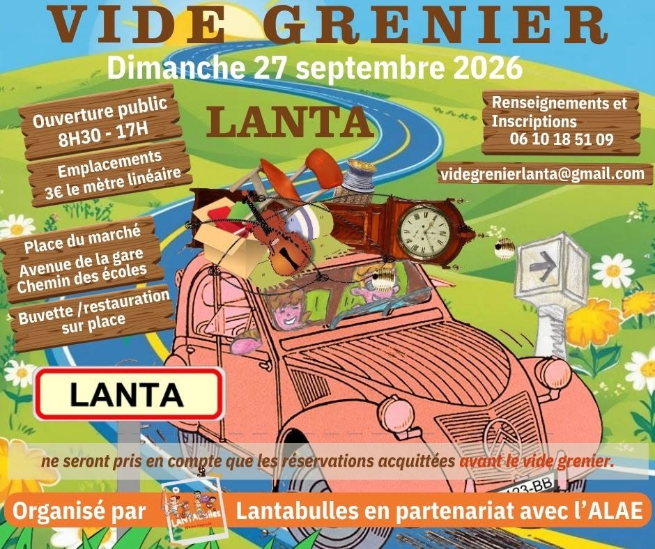 VIDE GRENIER Lanta