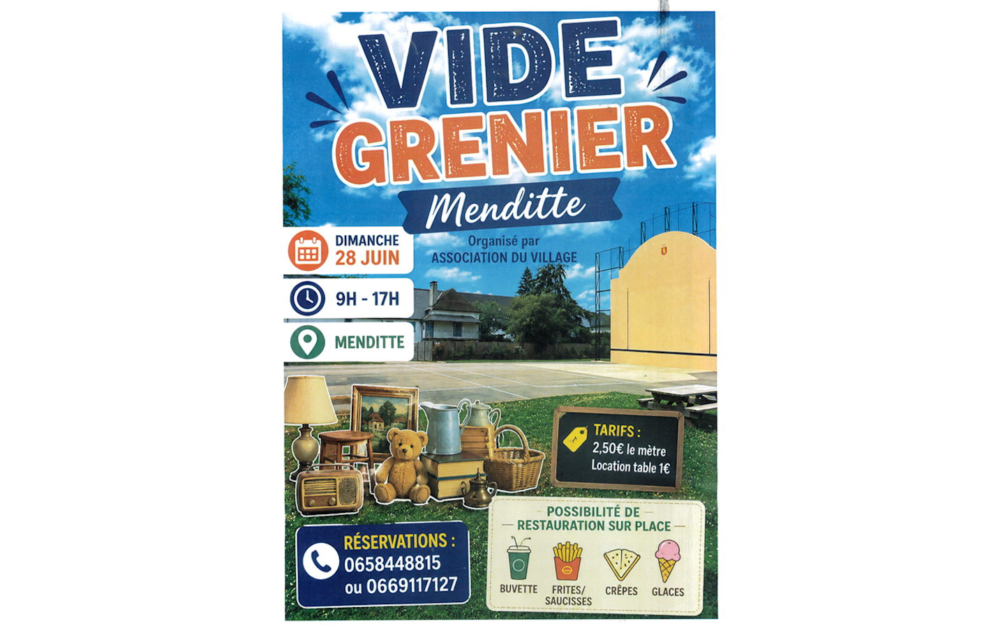 Vide grenier Menditte