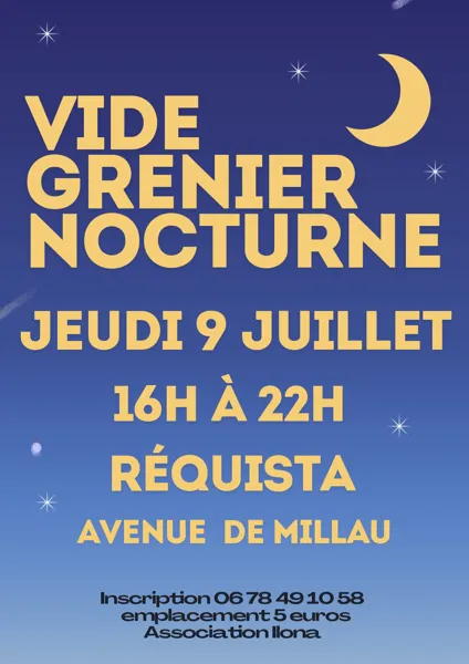 Vide grenier nocture à Réquista  Réquista