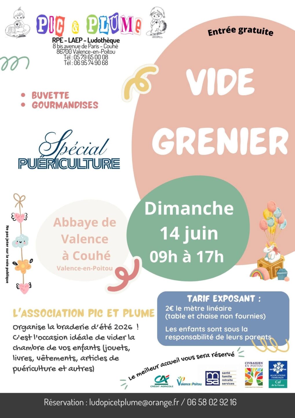 Vide grenier Valence-en-Poitou