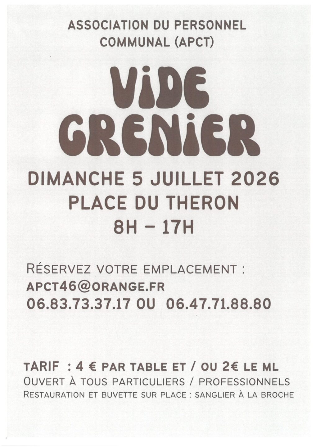 Vide-greniers à Nuzéjouls Nuzéjouls