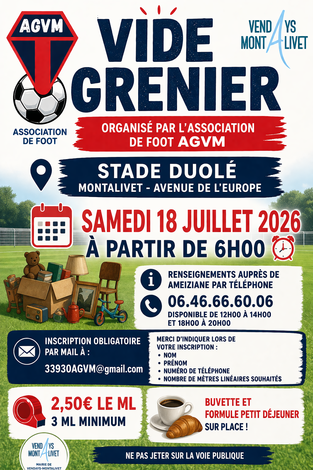 Vide Greniers AGVM  Vendays-Montalivet