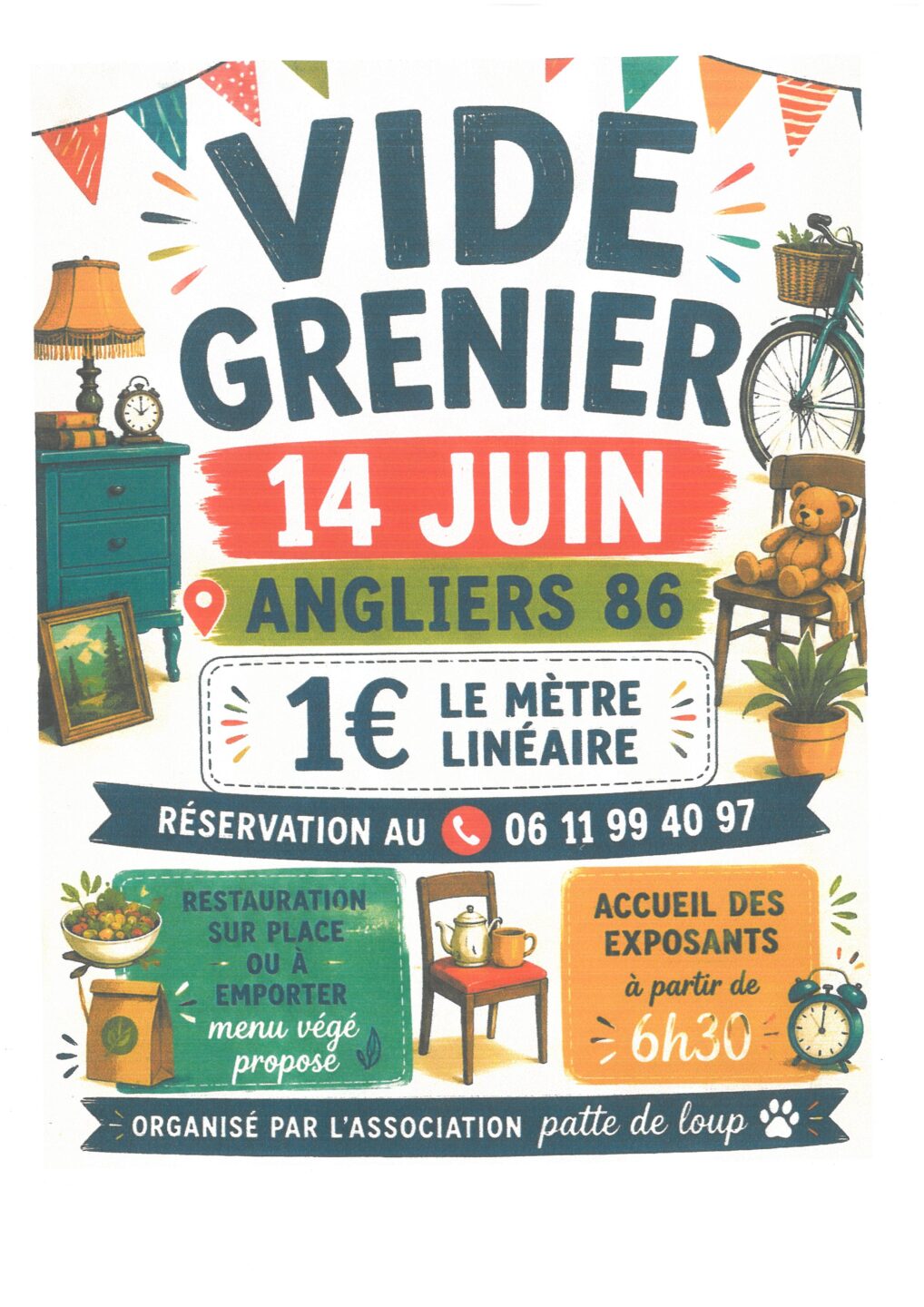 Vide-greniers de l’association Pattes de Loup Angliers