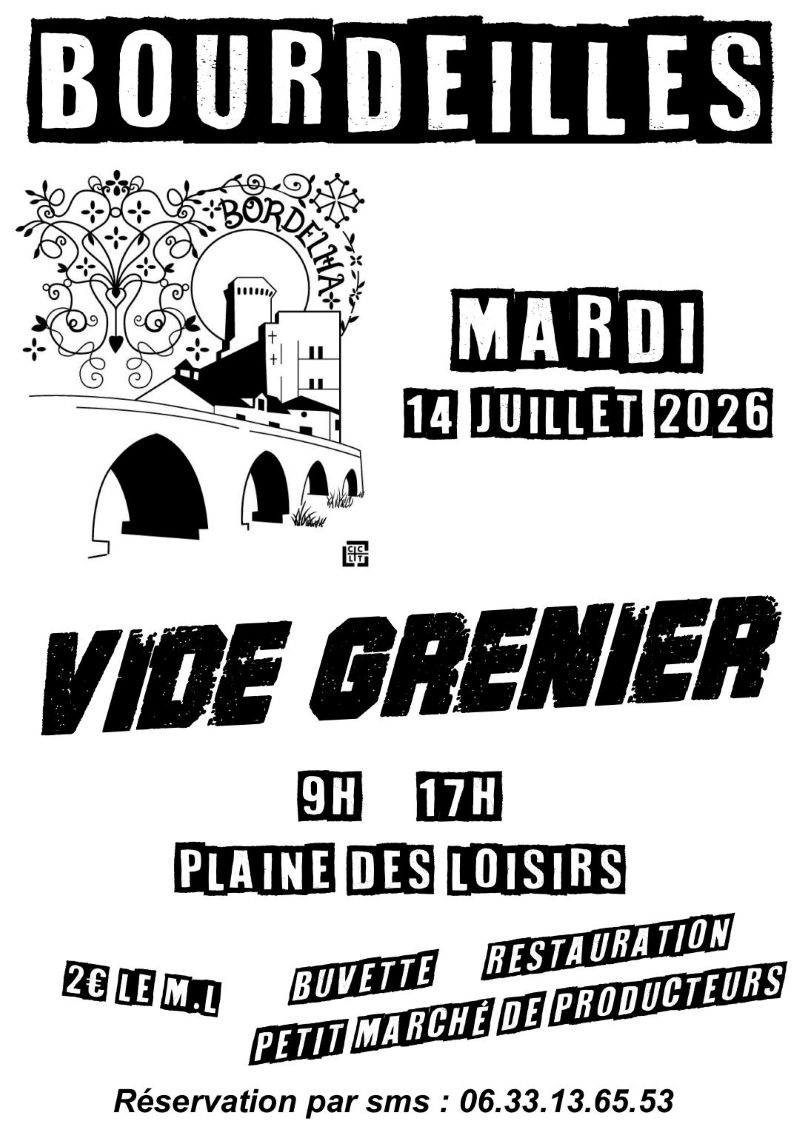 Vide-greniers et petit marché de producteurs  Bourdeilles