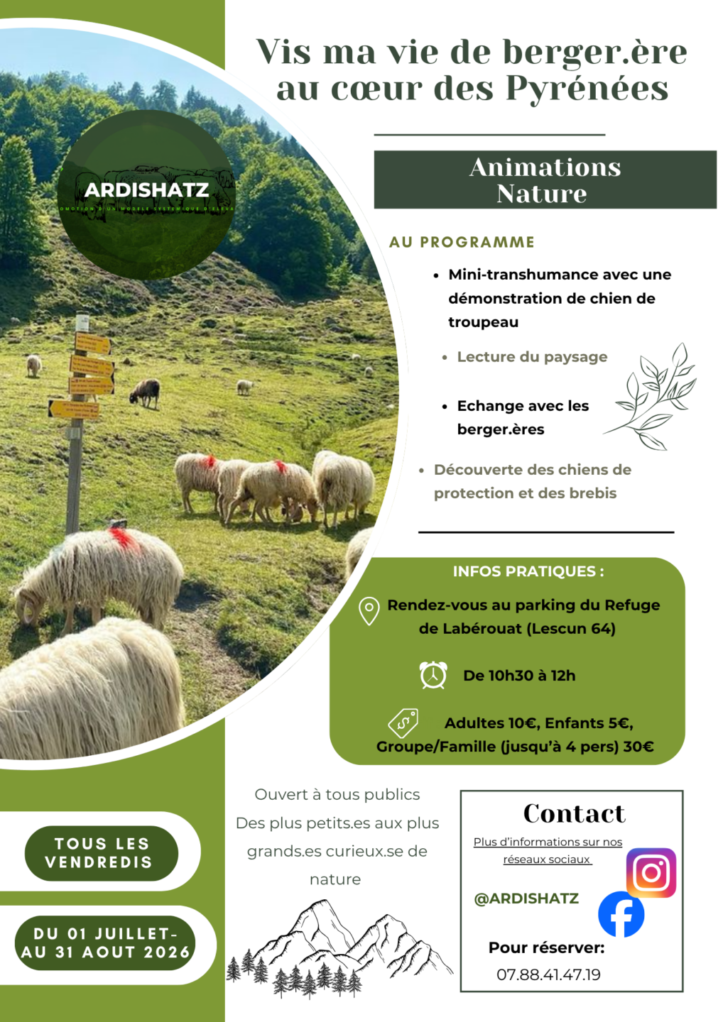 Vis ma vie de berger au coeur des Pyrénées 4920 Rte de Labérouat Lescun 2026-07-10