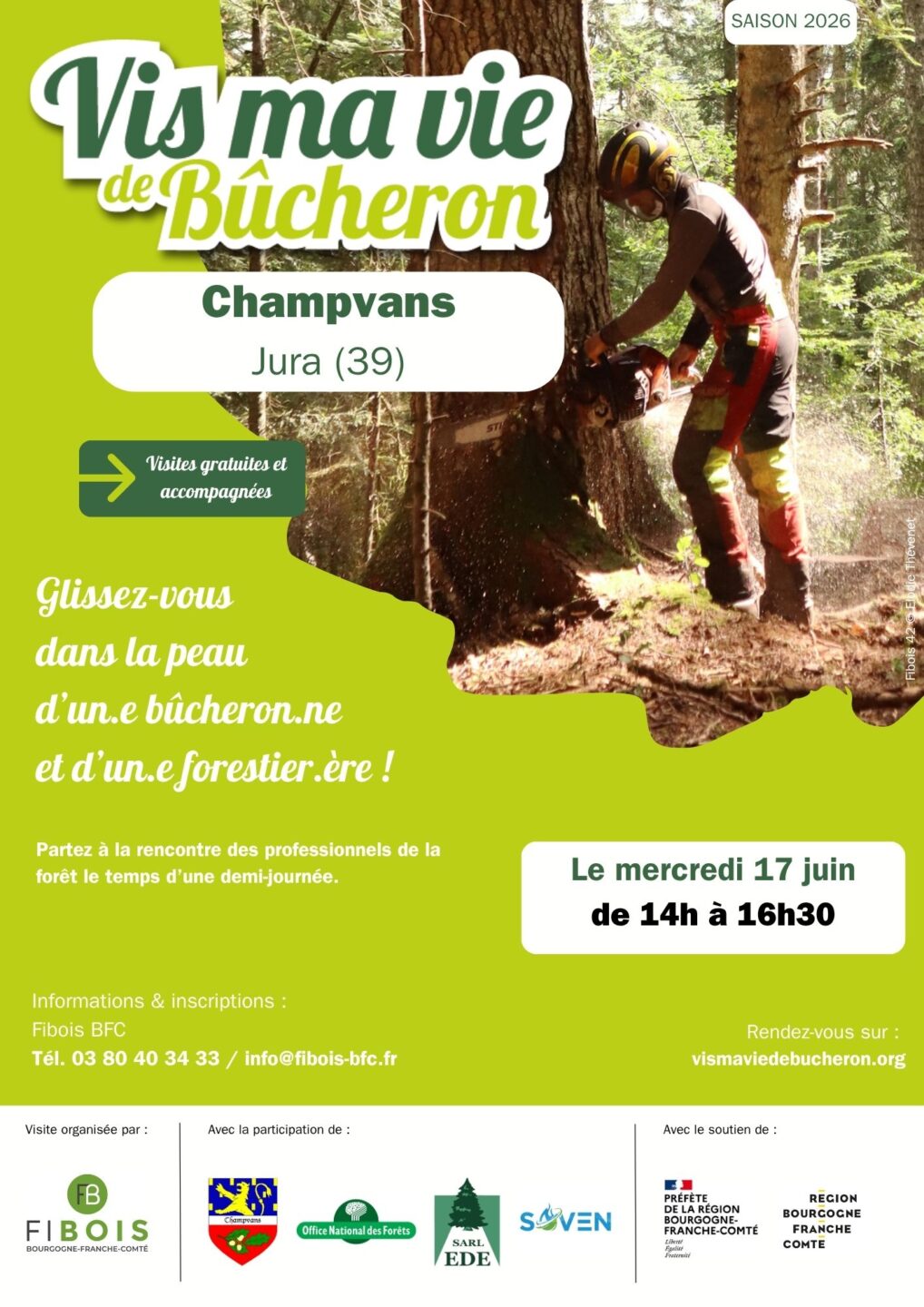 Vis ma vie de bûcheron 17/06/2026  Champvans
