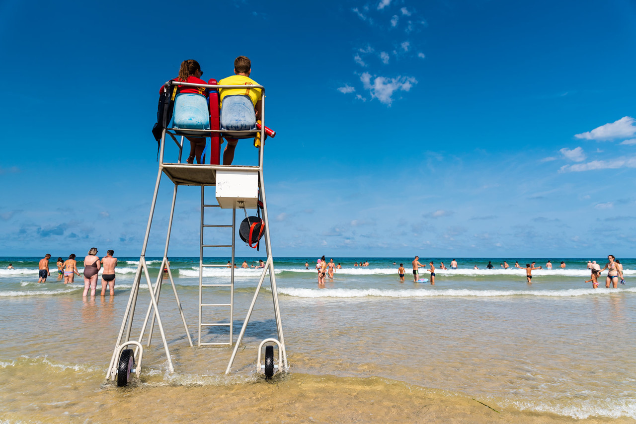 Vis ta plage Rencontre avec les nageurs sauveteurs Biscarrosse