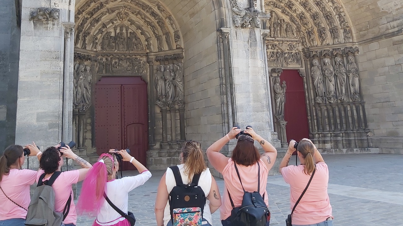 Visite à Laon Visite de la cathédrale… aux jumelles Laon