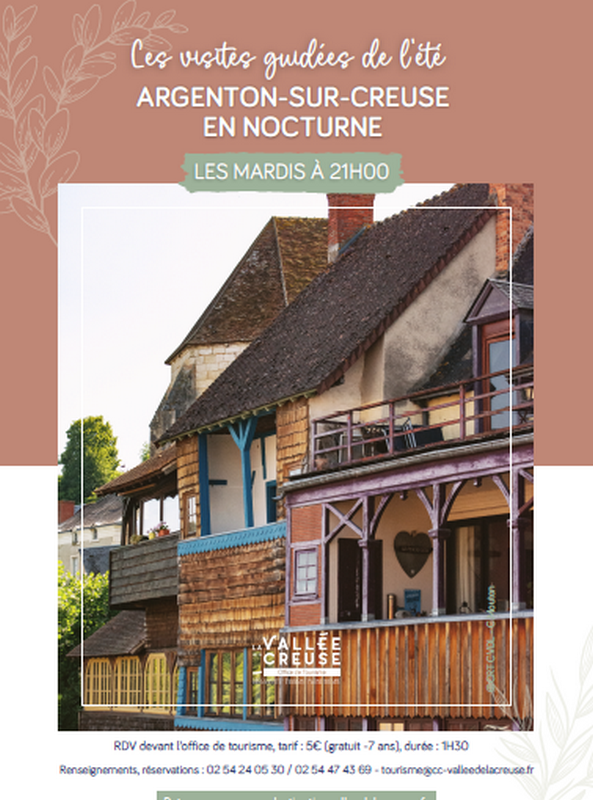 Visite Argenton sur Creuse en nocturne  Argenton-sur-Creuse