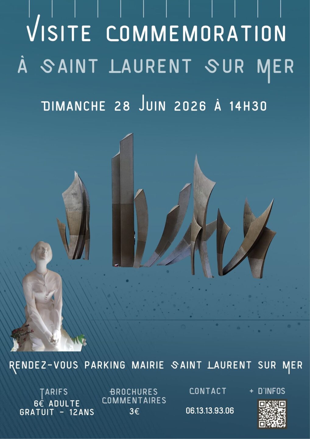 Visite Commémoration Saint Laurent sur Mer Saint-Laurent-sur-Mer