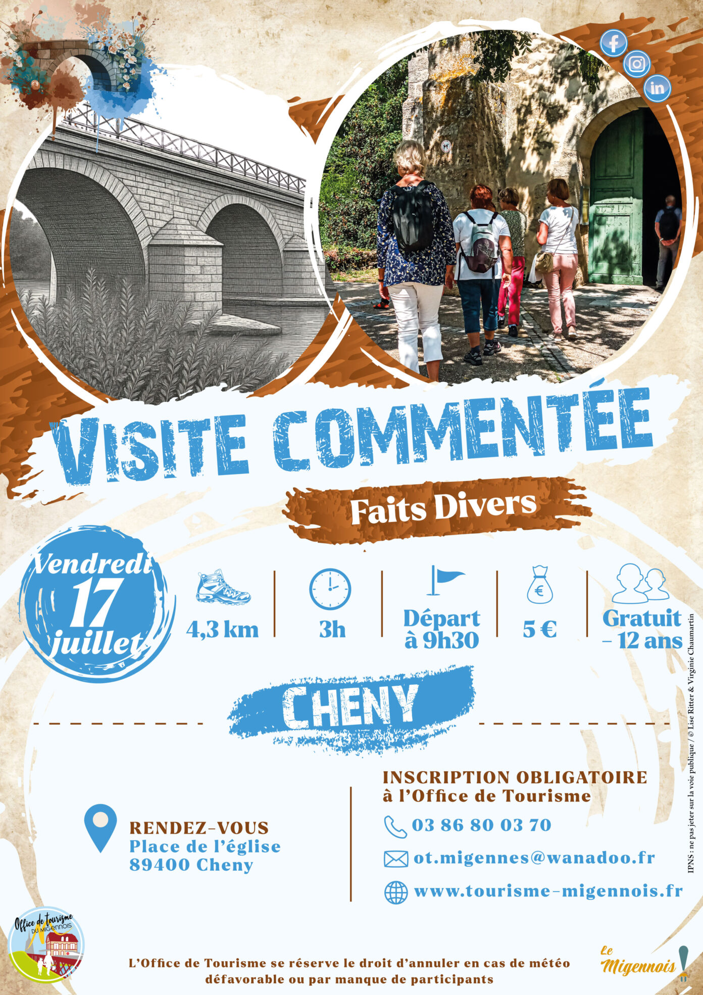 Visite commentée Faits divers  Charmoy